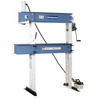 25-Ton Capacity Heavy-Duty 'Open Throat" Press with Air/Hydraulic Hand Pump