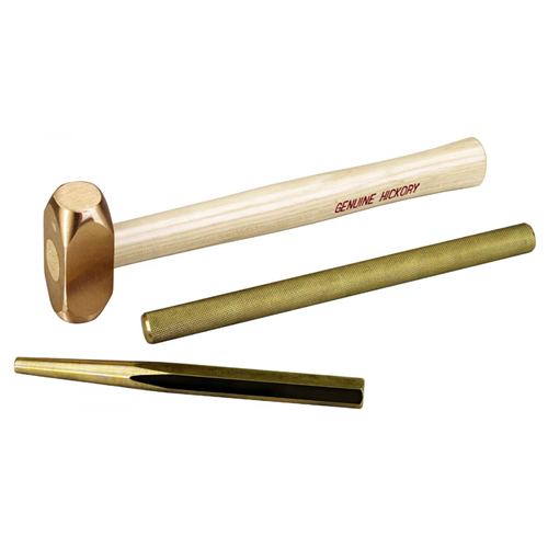 OTC Tools & Equipment - Brass Hammer & Punch Set