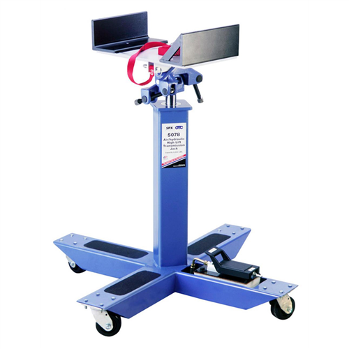 Air Assisted 2,000 lb. Capacity High Lift Transmission Jack for Trucks and Buses