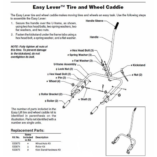 OTC Tools & Equipment - 533873 Wheel Axle Kit