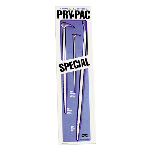 OTC Tools & Equipment - Pry Bar Set 3pc 2 Rolling Head 1 Jimmy Bar