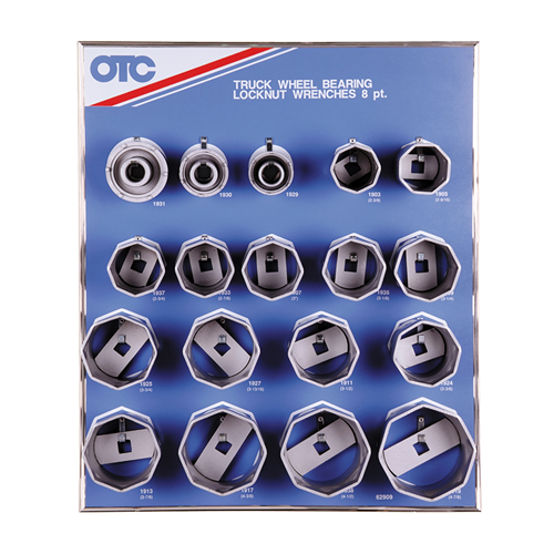 OTC Tools & Equipment - Display Bearing Locknut Socket 18pc 8 Pt