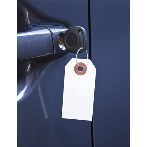 Paper Key Tags with Metal Ring (Pack of 1000)