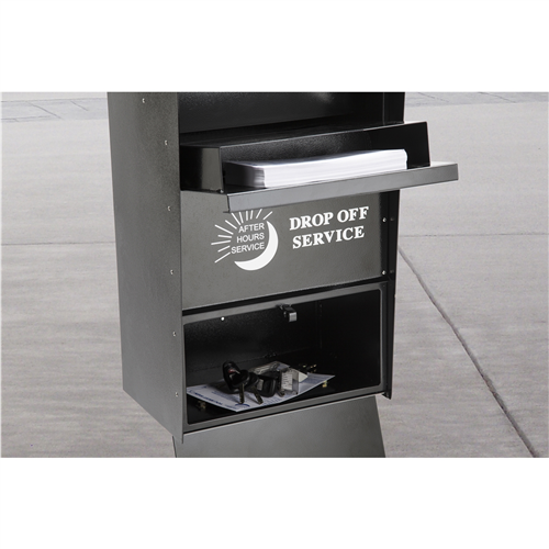 Self Contained Key Drop Box, Black