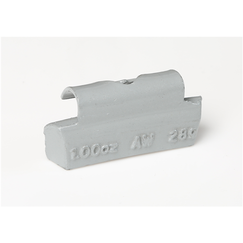 10534 Bx/25 0.50 Oz Aw Style Plasteel Clip-On Weight
