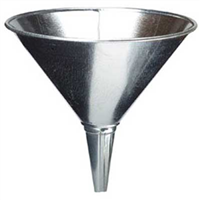 Funnel 8" Dia. 2 Quart Galv. Steel Banded Top