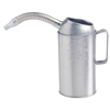 Liquid 4 Quart Galvanized Steel Measure with Flexible Spout