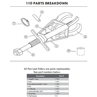 JAW HEAD ASSEMBLY FOR 110 PULLER