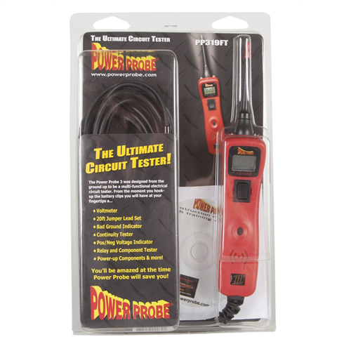 Power Probe TEK III Circuit Tester, Red, Clam Shell