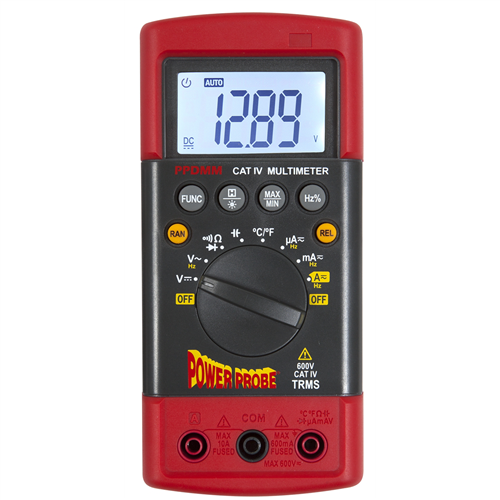 Power Probe TEK CAT-IV 600V Rugged Digital Multimeter