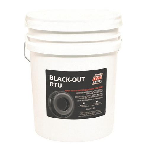 5-Gallon Black Tire Paint, RTU Water Based