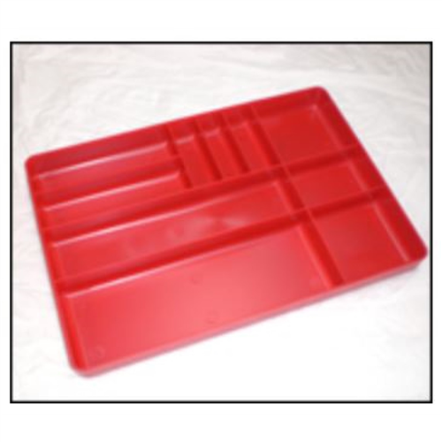 11 in. W x 16 in. D x 1-1/2 in. H Red Tool Box Organizer