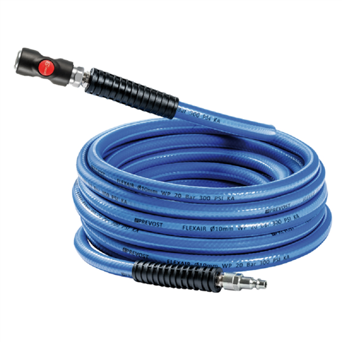 Prevost 1/4" ID X 25' Flexair Hose with Safety Coupling and Plug - ARO 210
