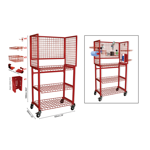 Prep-Station Cart for Body Shop