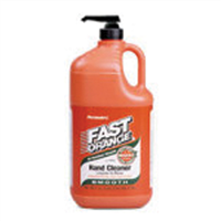 Fast Orange Hand Cleaner, Smooth Lotion, Solvent Free, 1/2 Gallon Bottle, with Pump, Case of 6