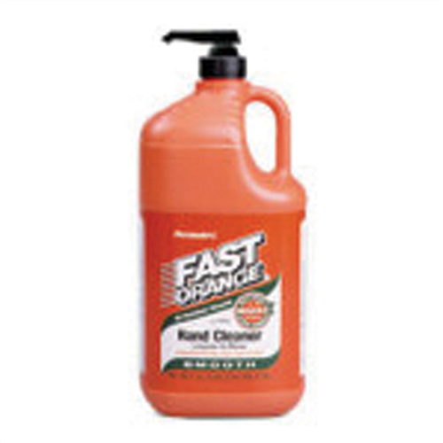 Fast Orange Hand Cleaner, Smooth Lotion, Solvent Free, 1/2 Gallon Bottle, with Pump, Case of 6