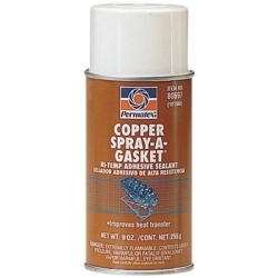 Copper Spray A Gasket Hi Temp Sealant, 12 Ounce Aerosol Can