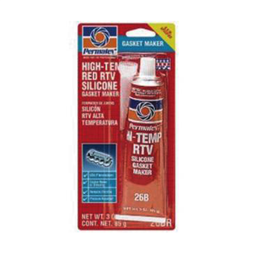 #26 Hi Temp RTV Silicone Gasket Maker, 3 Ounce Tube Carded