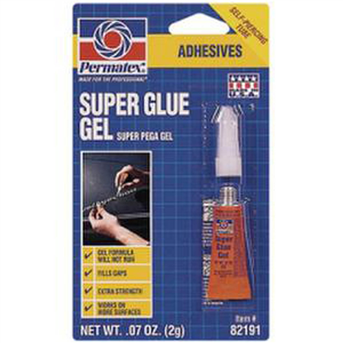 Super Glue Gel, 2 Gram Tube Carded