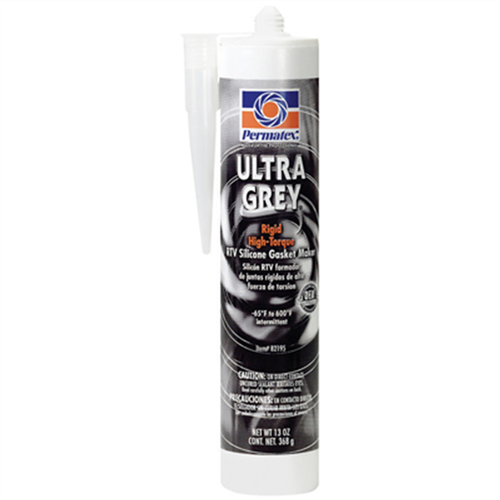 Ultra Grey Rigid High-Torque RTV Silicone Gasket Maker, 13 Ounce Cartridge, Case of 6 Cartridges