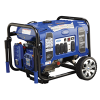 PulsarÂ® Ford 'M' Frame Gasoline Powered Recoil Start Portable Generator 6250/5250 Watt with 420 cc Ducar Engine