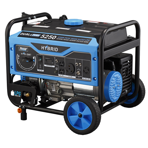 PulsarÂ® 5250 Watt Duel-Fuel Generator