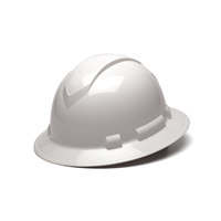 Pyramex HP54110</br>Ridgeline Hard Hat - White-Ridgeline Cap Style 4 Pt Ratchet Suspension