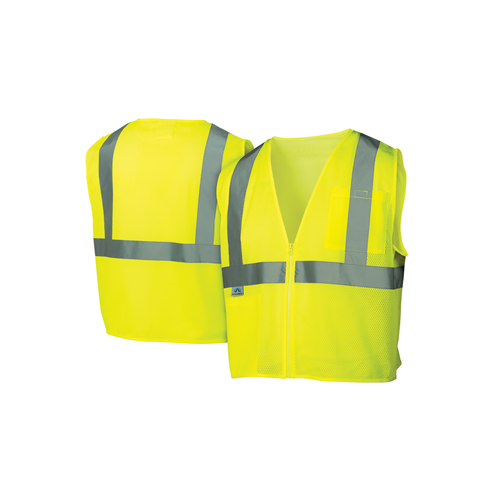 Pyramex Safety - Safety Vest - Hi-Vis Lime - Size 5X Large