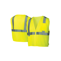 Pyramex Safety - Safety Vest - Hi-Vis Lime - Size 4X Large