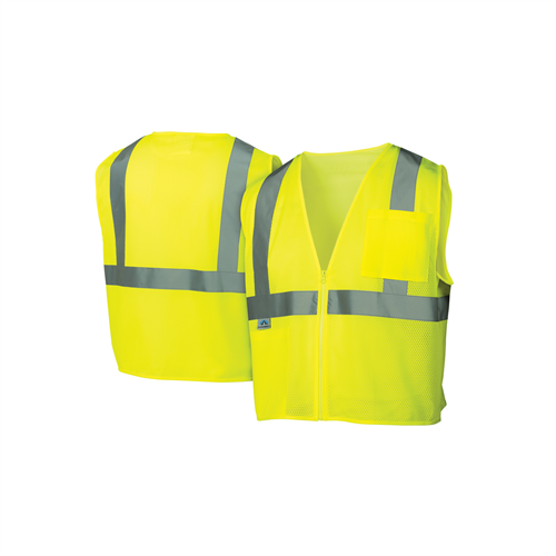 Pyramex Safety - Safety Vest - Hi-Vis Lime - Size 4X Large