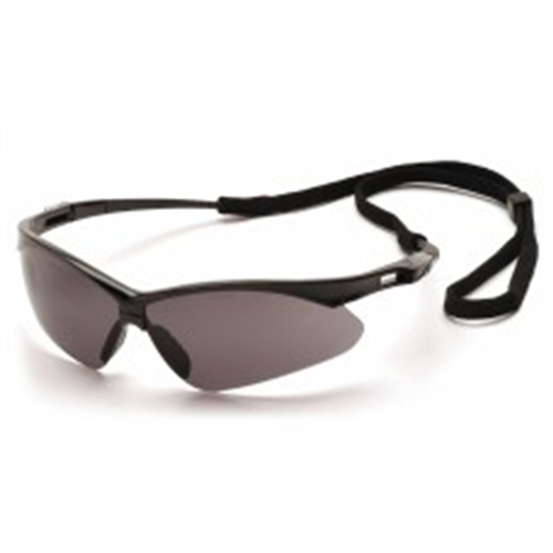 Pyramex Safety - PMXTREME - Black Frame/Gray Lens with Black Cord  , Sold 12/BOX