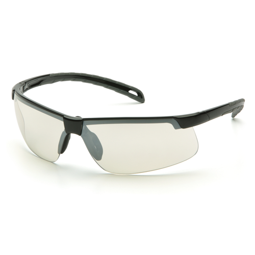 Pyramex Safety - Black Frame/Ice Blue Mirror Lens  , Sold 12/BOX