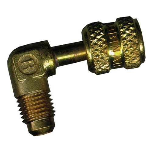 1/4" MFL x 3/16" FF 90 Degree Solid Brass Adapter