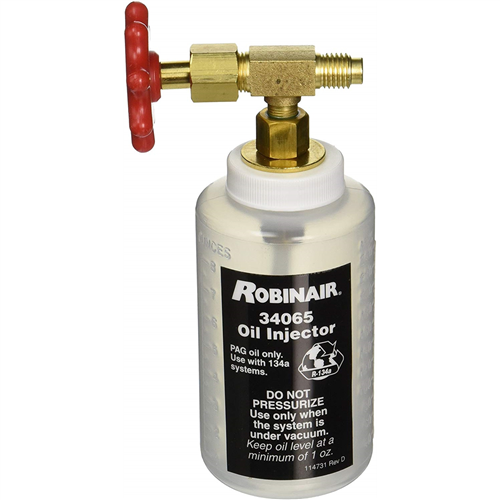 Robinair 34065 R-134a Oil Injector W/ 1/2" Acme Fitting