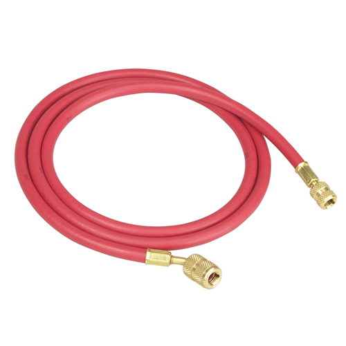 72" R-12 Red Hose With Quick Seal Fittings