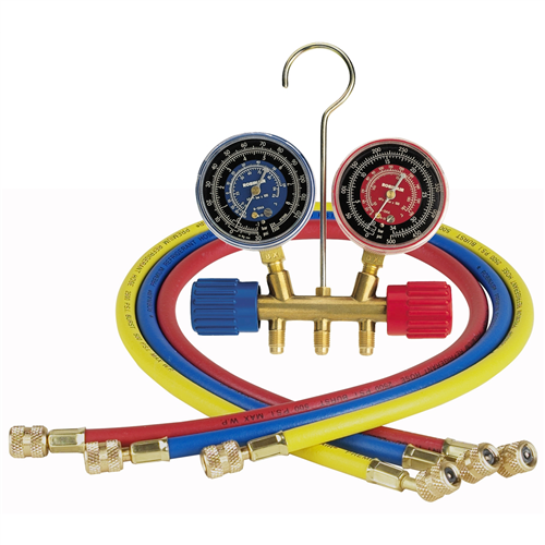Manifold Gauge Set w/ Three 36" Hoses