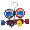 4-way Refrigerant Manifold with Digital Gauges