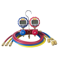 2-Way Manifold with Digital Gauges and 60" Enviro-Guard Hoses