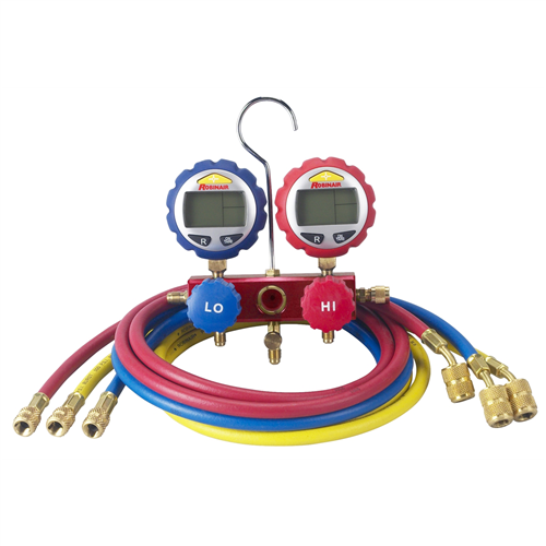 2-Way Manifold with Digital Gauges and 60" Enviro-Guard Hoses