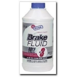 Heavy Duty Brake Fluid, DOT 3, 401 Degree Boiling Point, 1 Gallon Can, 4 per Pack