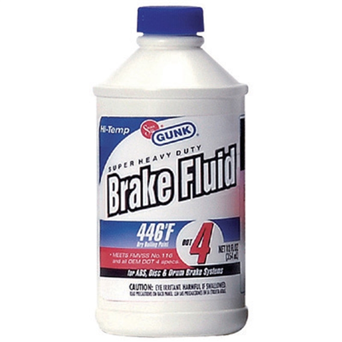 Super Heavy Duty Brake Fluid, DOT 4, 444 Degree Boiling Point, 12 oz Can, 6 per Pack