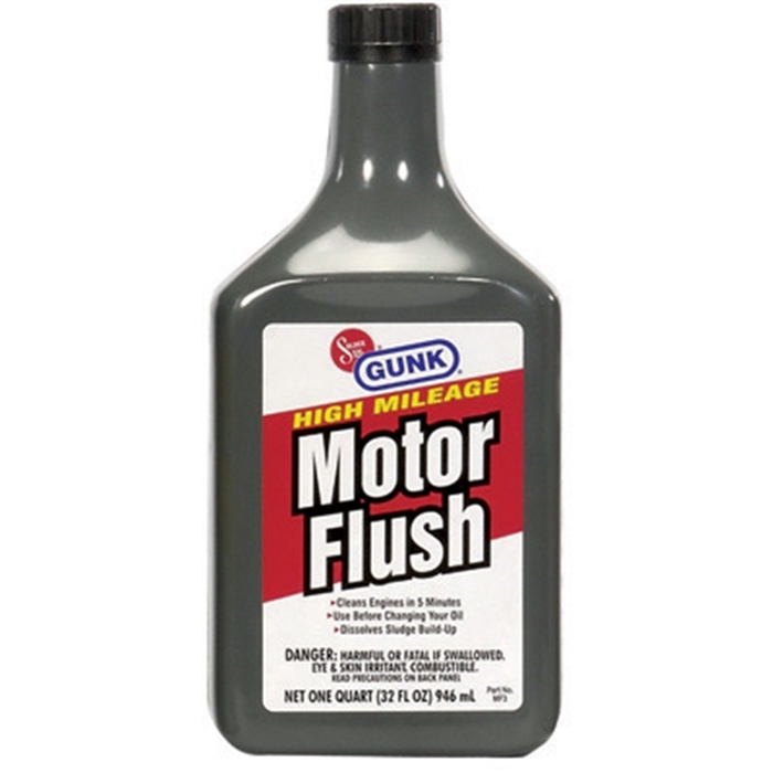 High Mileage Motor Flush, Treats Engines in 5 Minutes, 32 oz Bottle, 12 per Pack