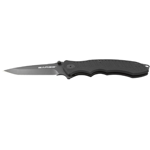 Sarge Knives Sk-802 3-1/2 Blade 4-1/2 Closed Black G10 Handle
