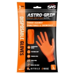 SAS SafetyÂ® Dual-Sided Scale Grip Disposable Gloves (Pair of 3)