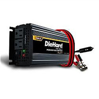 Power Inverter, DieHard, 850 Peak Watts, 425 Continuous Watts, 2 AC Outlets, HD Battery Clamps