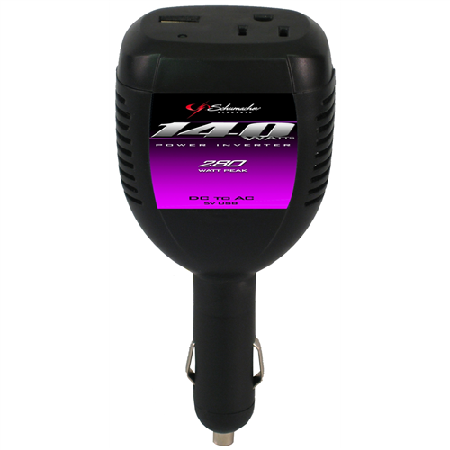 Schumacher Electric 140W Inverter with USB Port
