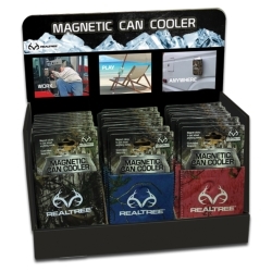 Realtree Magnetic Can Cooler Counter 36 ct. Display