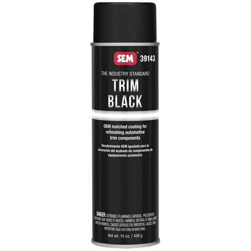 SEM Paints 39143 Trim Black 15 oz. Aerosol