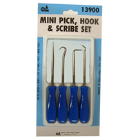SG Tool Aid 13900 4-Piece Mini Pick, Hook & Scribe Set