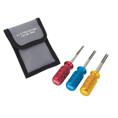 3 Piece Steel Deutsch Terminal Release Tool Kit